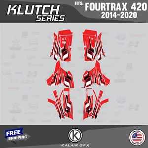 Graphics Kit for HONDA FOURTRAX 420 (2014-2023) Klutch-red - Picture 1 of 6