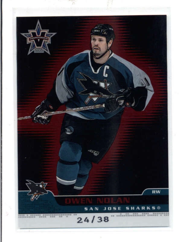 OWEN NOLAN 2002 PACIFIC VANGUARD #87 RED PARALLEL #24/38 BA6285 - Image 1 of 1