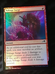 Voltage Surge FOIL , Kamigawa Neon Dynasty , LP, MTG , FREE SHIPPING - Picture 1 of 4