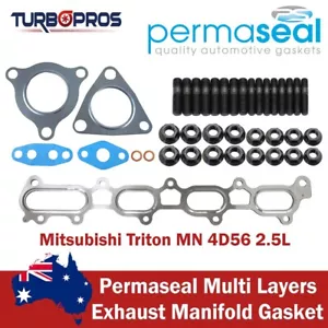 Permaseal Turbo&Exhaust Manifold Stud&Gasket For Mitsubishi Triton MN 4D56 2.5L - Bild 1 von 12