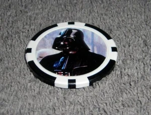 STAR WARS DARTH VADER SOUVENIR SAMMLERSTÜCK POKER CHIP GOLFBALL MARKER - Bild 1 von 1