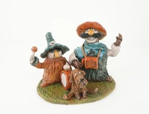 Pair Pirates Figurine New Of Ceramic Handmade Multicolor Ukraine Decor With Dog - Picture 1 of 6