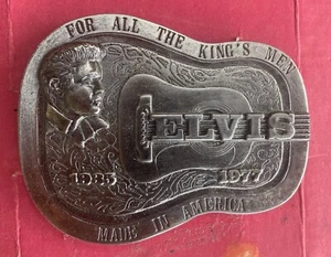 Elvis Presley For All the King's Men Belt Buckle Official Solid Brass - Picture 1 of 1