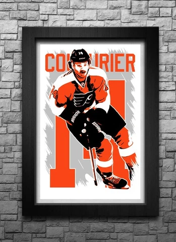 SEAN COUTURIER art print/poster PHILADELPHIA FLYERS FREE S&H! JERSEY Cover