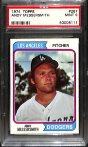 1974 TOPPS #267 ANDY MESSERSMITH PSA 9 60006111