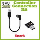 Câble OTG personnalisé DJI Spark - kit de connexion contrôleur 90° - kit Drone Valley