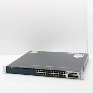 Cisco Catalyst WS C3560X 24U V02 24 Port Gigabit UPOE Network Switch C3KX-NM-1G - Picture 1 of 17