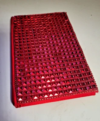 Hollywood Glamorous Red Sequin Hardcover Blank Book 4"x6" Charming Charlie-India - Image 1 of 4