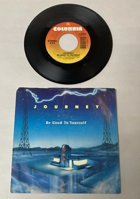 Be Good to Yourself Journey - 45 Record in Picture Sleeve - Columbia 7" 1986 - Image 1 of 4