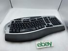 Microsoft Wireless Comfort Keyboard 1.0A Model 1027 Black Silver Ergonomic