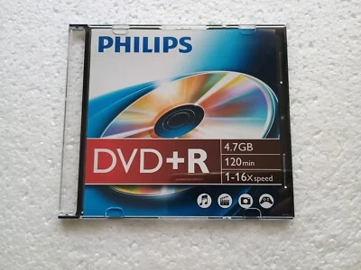 Philips DVD+R 120min 4,7GB 1-16x Speed NEU ohne Folie - Bild 1 von 2