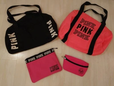 Victoria’s Secret PINK bundle: 2 duffel bags, swimsuit bag and small purse. NEW - Image 1 of 4