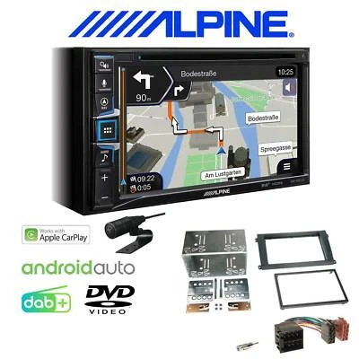 Alpine Autoradio Apple CarPlay Android für Porsche Cayenne 2002-2010 schwarz - Bild 1 von 4