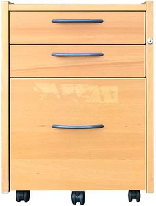 IKEA Effektiv, Rollcontainer 3x Schubladen in Buche dunkel 152.844.08 - Bild 1 von 1