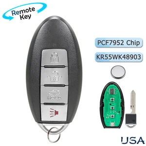 For 2007 2008 2009 2010 2011 2012 Nissan Altima Smart Prox Remote Key Fob + Chip - Picture 1 of 8