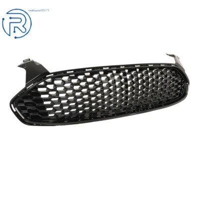 Front Grille Honeycomb Style Gloss Black Fit For Ford Fusion 2013 2014 2015 2016 Foto 1 de 4