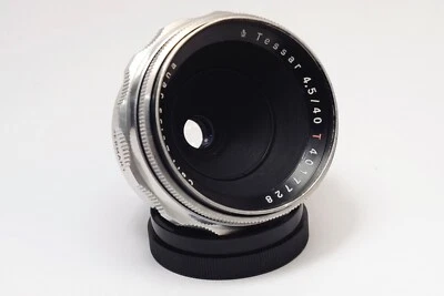 [SERVICED] Carl Zeiss Tessar 40mm f/4.5 Red T for Exakta EXA Mount MF Lens - Image 1 of 4