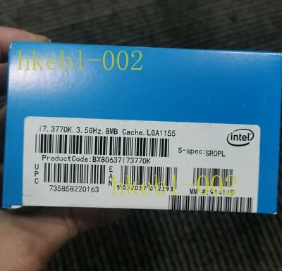 *NEW*Intel Core i7-3770K 3.5GHz LGA1155 4Core 8M 5 GT/s CPU Processor - Image 1 of 4