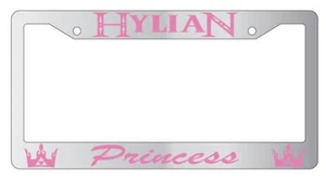 Hylian Princess Chrome License Plate Frame Zelda - Picture 1 of 1