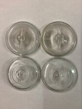 Lot of 4 Glass Lids for vintage Ball Ideal & Atlas E-Z Seal mason jars 