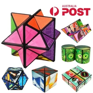 3D Geometry Cube Rubik Puzzle Rubix Rubic Speed Toy Mind Classic Education Gifts - Picture 1 of 15