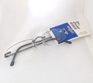 Dr. Dean Edell Reading Glasses Black Frameless +3.25 #21249a - Picture 1 of 2
