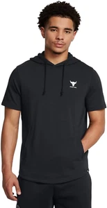 Under Armour Men's Project Rock Payoff Short Sleeve Terry Hoodie - Picture 1 of 12
