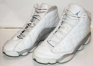 jordan 13s white and grey