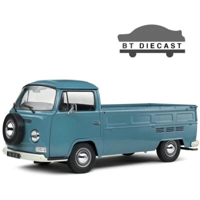 SOLIDO 1968 VW VOLKSWAGEN T2 PICK UP TRUCK  1/18 BLUE S1809403 - Image 1 of 4