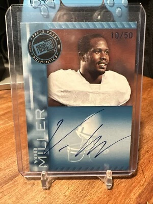2011 Presspass Von Miller Rookie On Card Auto Blue /50 Denver Broncos Bills - Изображение 1 из 2