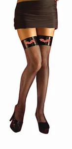 Vampiress Womens Thigh High Fishnet Stockings Cosplay Halloween Gothic SEALED - Picture 1 of 1