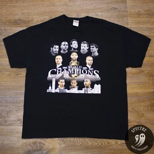 San Antonio Spurs NBA 5 Time Champions 2014 Gildan Black T Shirt - Men's XL - Picture 1 of 6