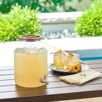 2加仑压花饮料分配器厨房餐厅果汁水 — 第 1/4 张图片