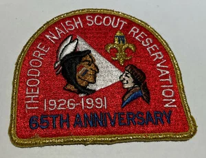 Theodore Naish Scout Reservation 65th Anniverary 1991 Boy Scout  Patch TK6 - Picture 1 of 1