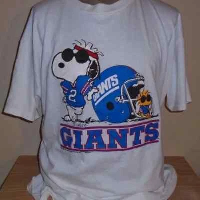 Camiseta New York Giants desenho animado básica estilo retrô unissex AN50505 - Imagem 1 de 2