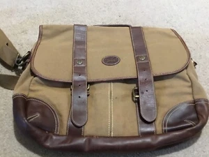 Nearly New Vintage CREW Men’s Brown Satchel - Picture 1 of 6