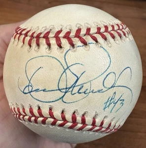 Dennis Eckersley Sweet Spot Signed Rawlings Baseball Oakland Athletics JSA - Picture 1 of 7