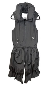 Thomas Wylde ärmellose lange gefütterte Daunenjacke - Taschen Kordelzug - Größe S/M - Bild 1 von 5