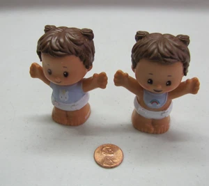 New! Fisher Price Little People Hispanic Girl Twins 2 Infants Rainbow Unicorn - Picture 1 of 4