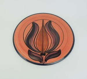 mid century keramik TORTENPLATTE kuchenplatte stützel sachs aalen dec. dalia - Bild 1 von 8