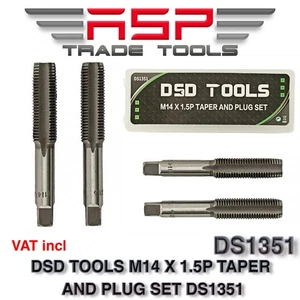 DSD TOOLS M14 X 1.5P Thread Taper & Plug Set - Thread Repair Tap DS1351 - Picture 1 of 3