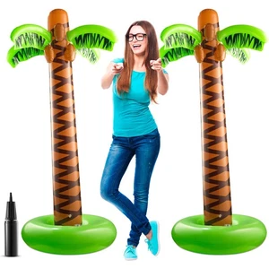 Aufblasbare Palme mit Handpumpe - (2er Pack) Große 5,5 Fuß Aufblasbare Palme T... - Bild 1 von 9