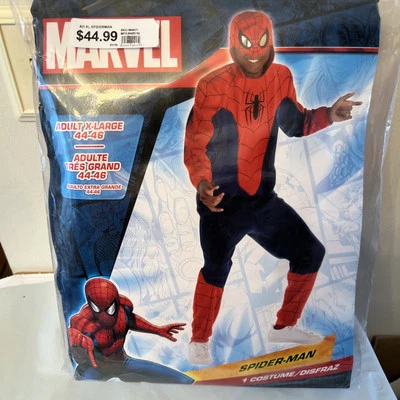 Marvel Spider-Man Adulto XL (44-46) 2 Piezas Disfraz Halloween - ¡NUEVO! Foto 1 de 4