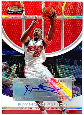 2005-06 Topps Finest Red Refractor Raymond Felton Auto RC #127 /199 - Image 1 of 2