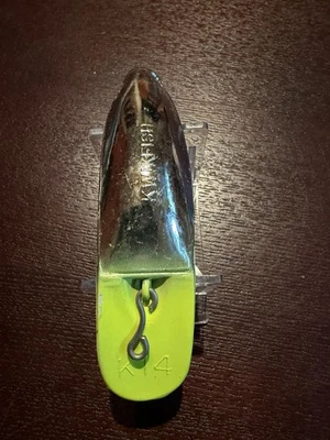 K14 🇺🇸Rare Pre Rapala Luhr Jensen Kwikfish,  “Lemon Head” Salmon Steelhead. - Image 1 of 3