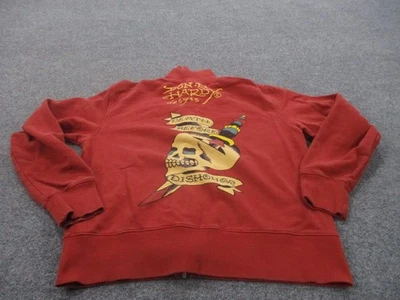 Chaqueta Ed Hardy Mujer XL Roja Grunge Y2K Patinador Exterior Preppy Informal Calavera Foto 1 de 4