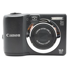 Cámara digital Canon PowerShot A1400 16,0 MP negra en caja con estuche de correa tarjeta de 32 GB - Imagen 1 de 14