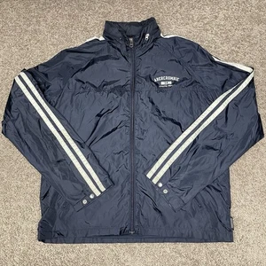 Abercrombie & Fitch Windbreaker medium jacket Zip Hood Rain Coat Outdoor Mens - Picture 1 of 8