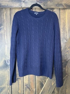 J.Crew 100% Cashmere Cable Knit Sweater Preppy Quiet Luxury Classic Sz S - Picture 1 of 6
