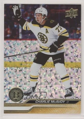 2023-24 Upper Deck Series 1 Speckled Foil Charlie McAvoy #14 - Image 1 of 2